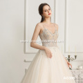 Customize Luxury Lace Embroidery Long Train Elegant Plus size ball gowns wedding dress bridal